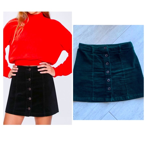 Forever 21 Dresses & Skirts - Forever 21 Forest Green Corduroy Skirt